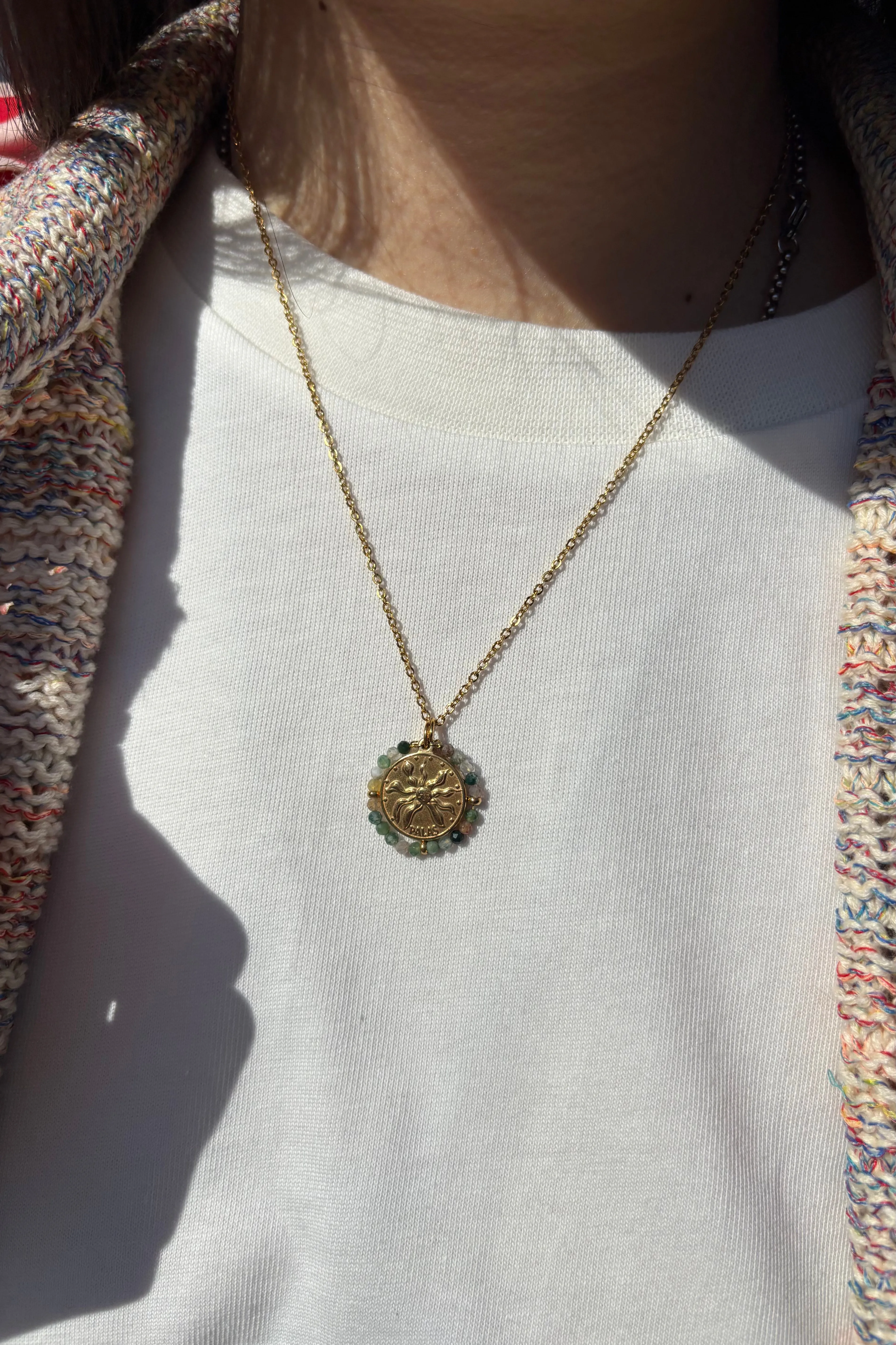 Palas Belamar Green Agate Necklace