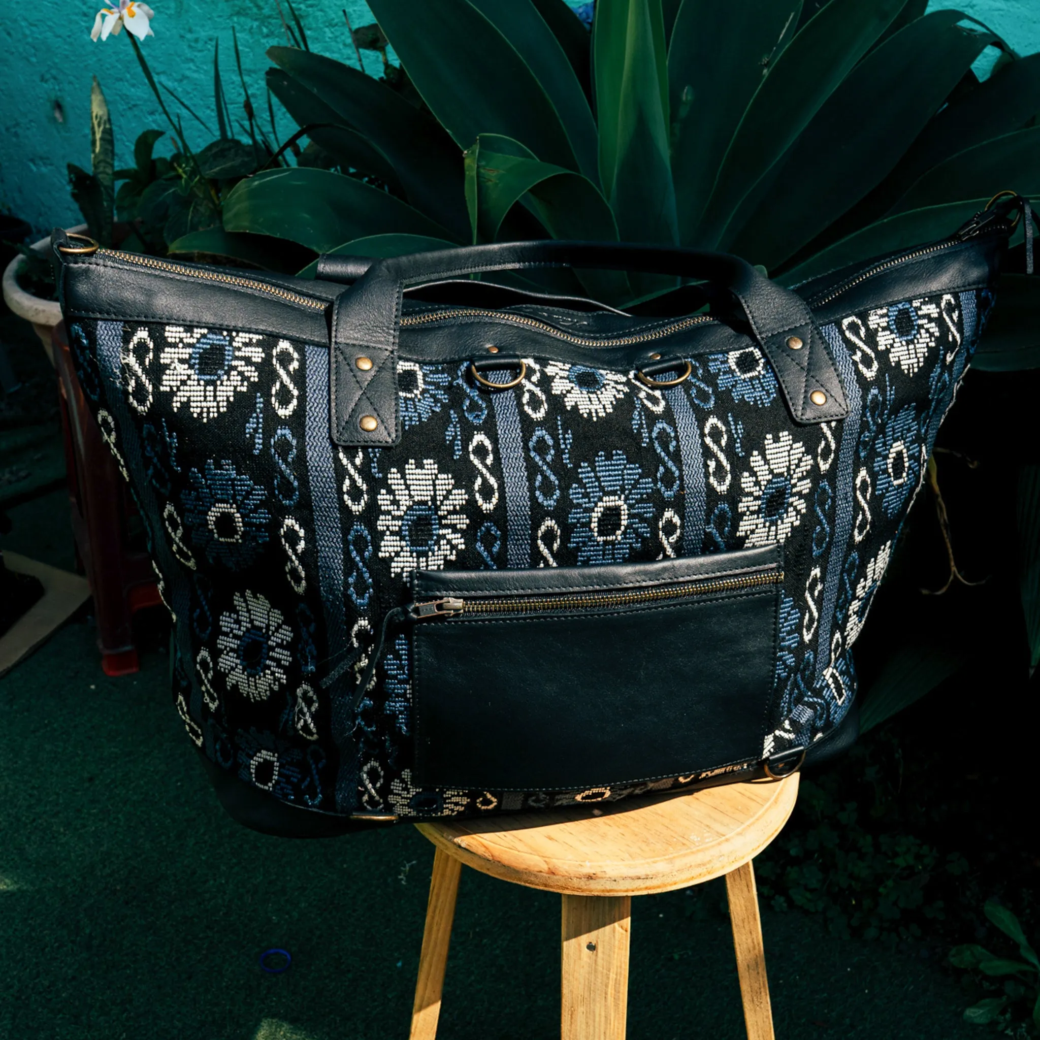 PERFECT WEEKENDER - OOAK HUIPIL - BLACK - NO. 15683