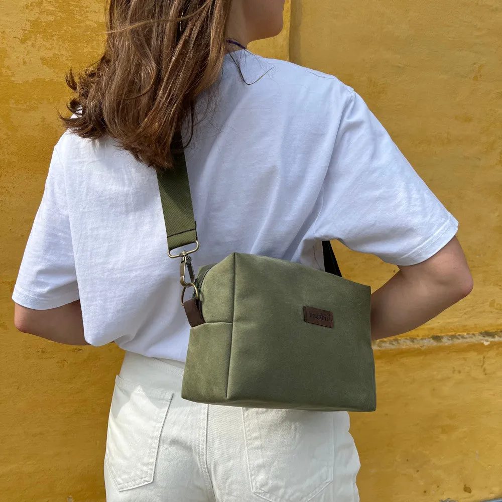 Pickle Green Alcantara Bag