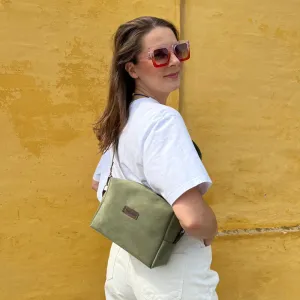 Pickle Green Alcantara Bag