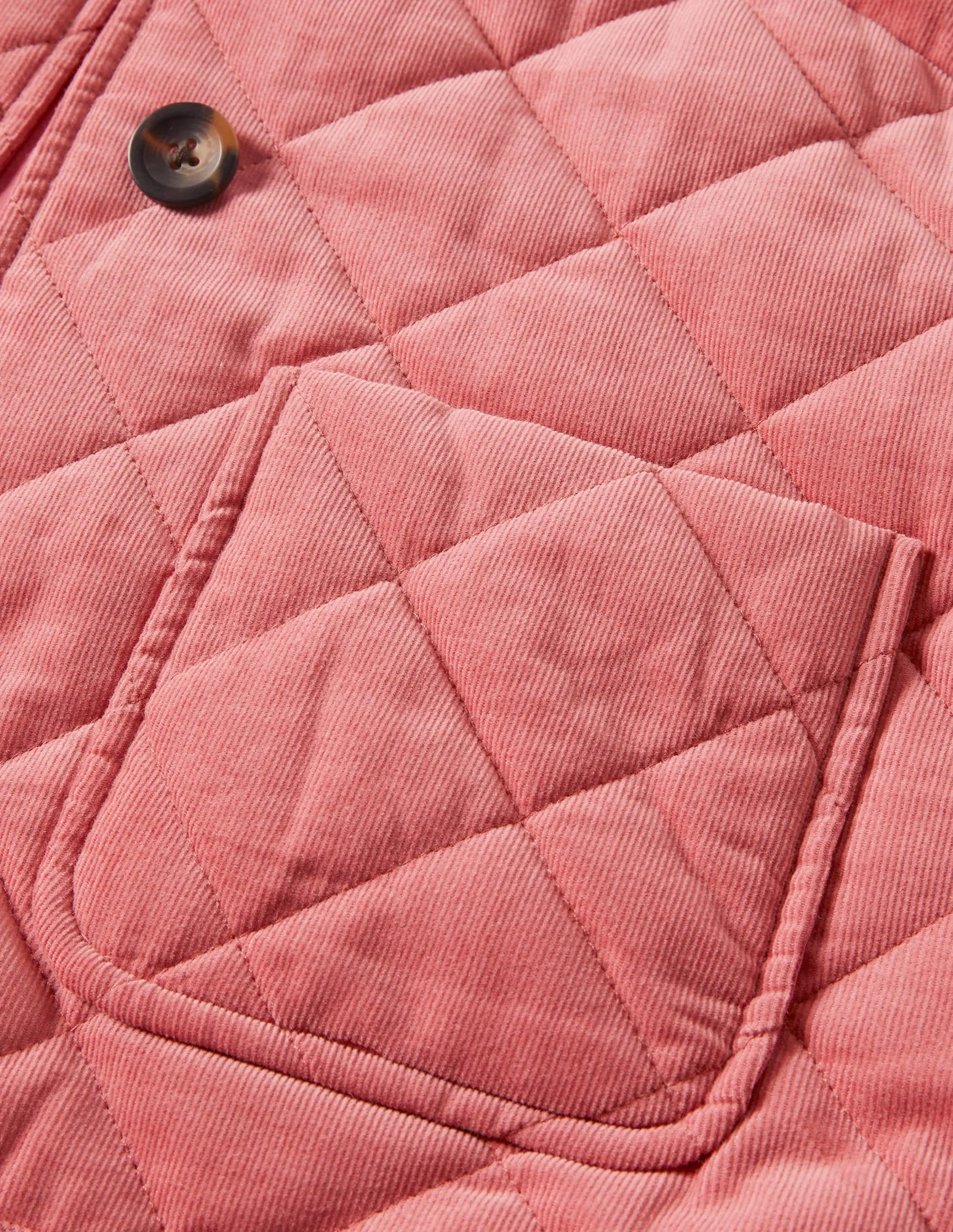 Quilted Vest-Dusty Red