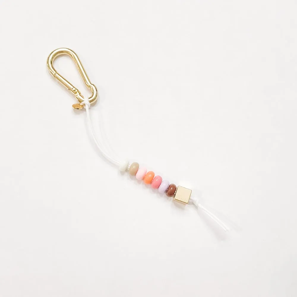 Rainbow Beaded Mini Bag Charm