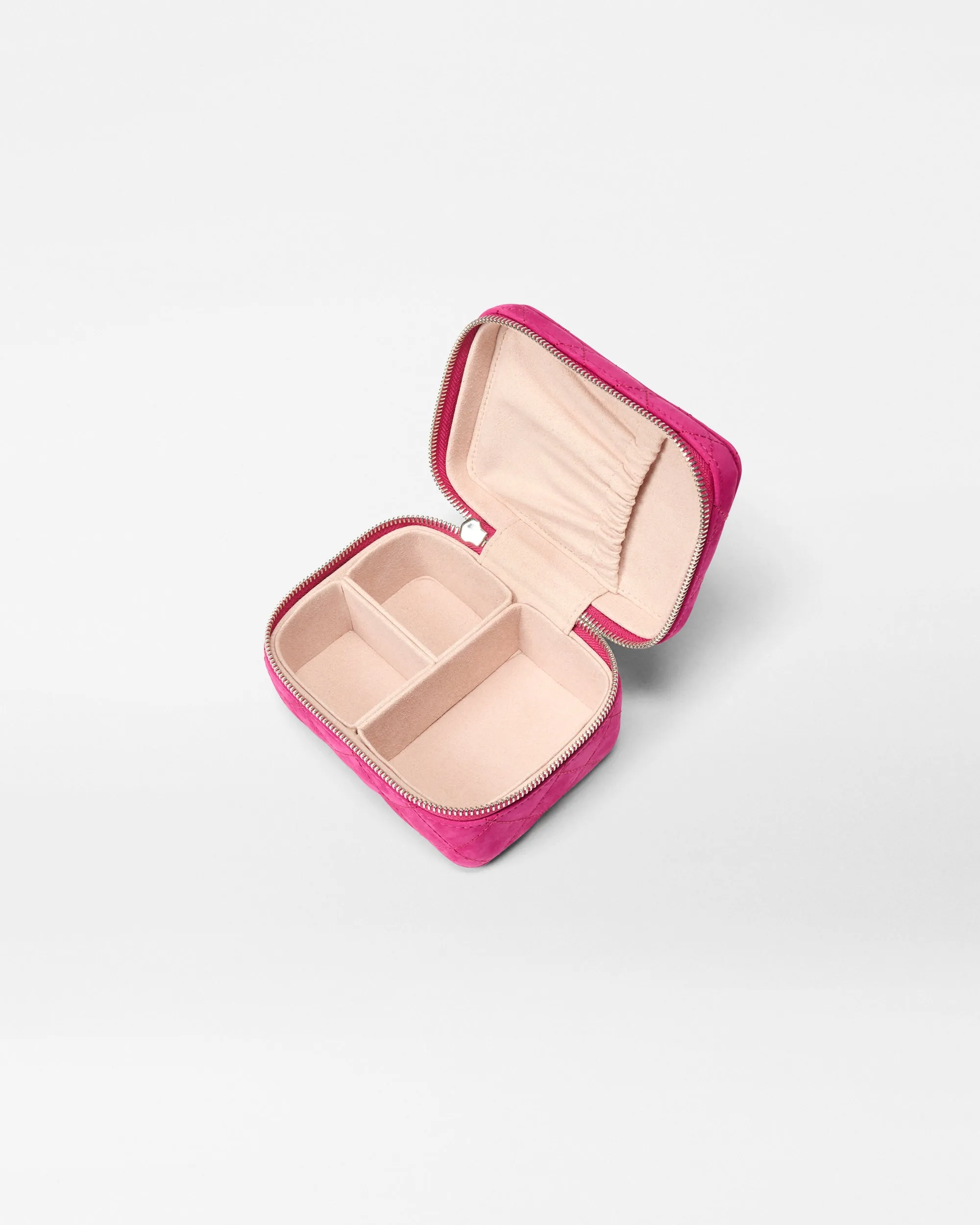 Raspberry Nubuck Jewelry Box