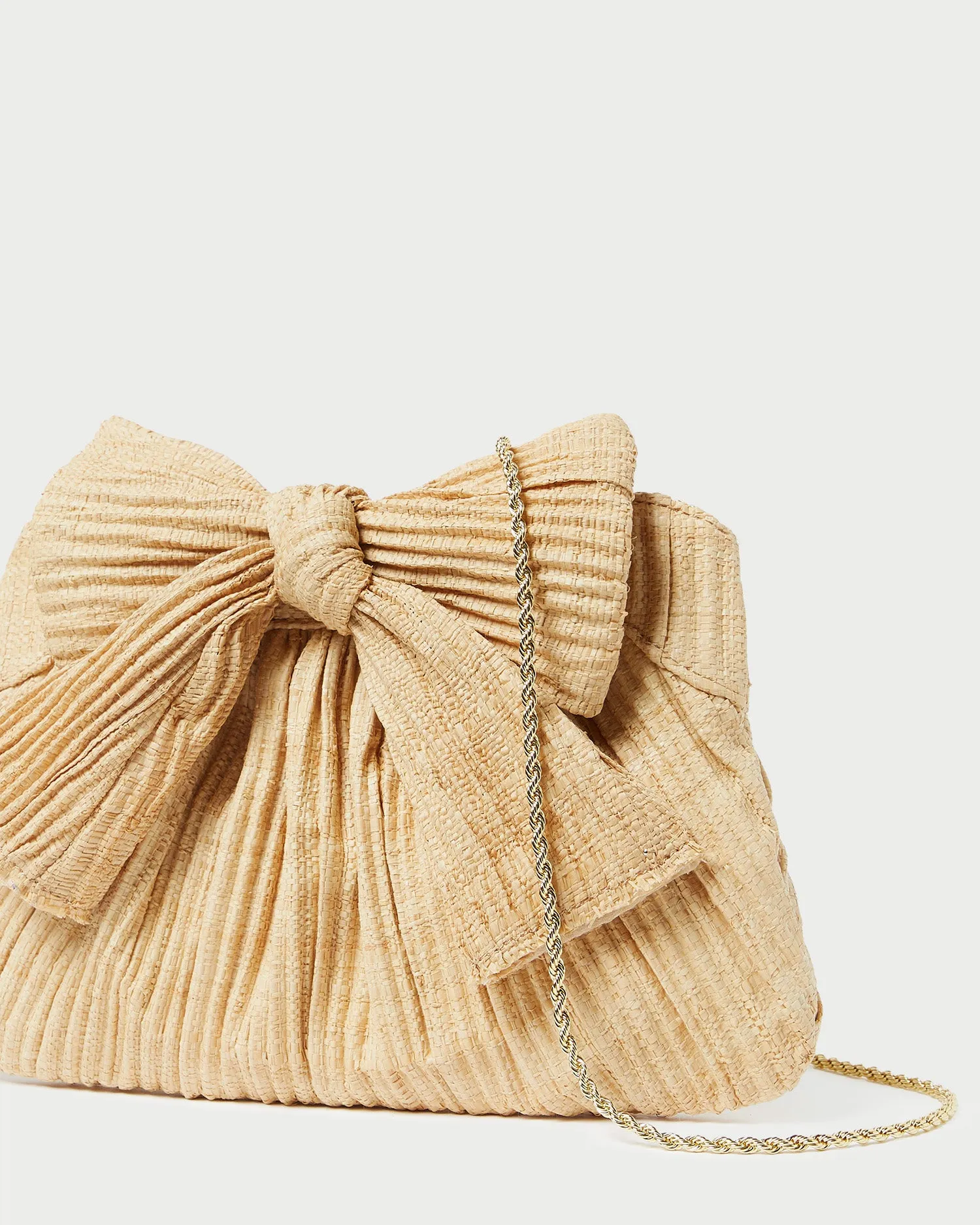 Rayne Natural Bow Clutch