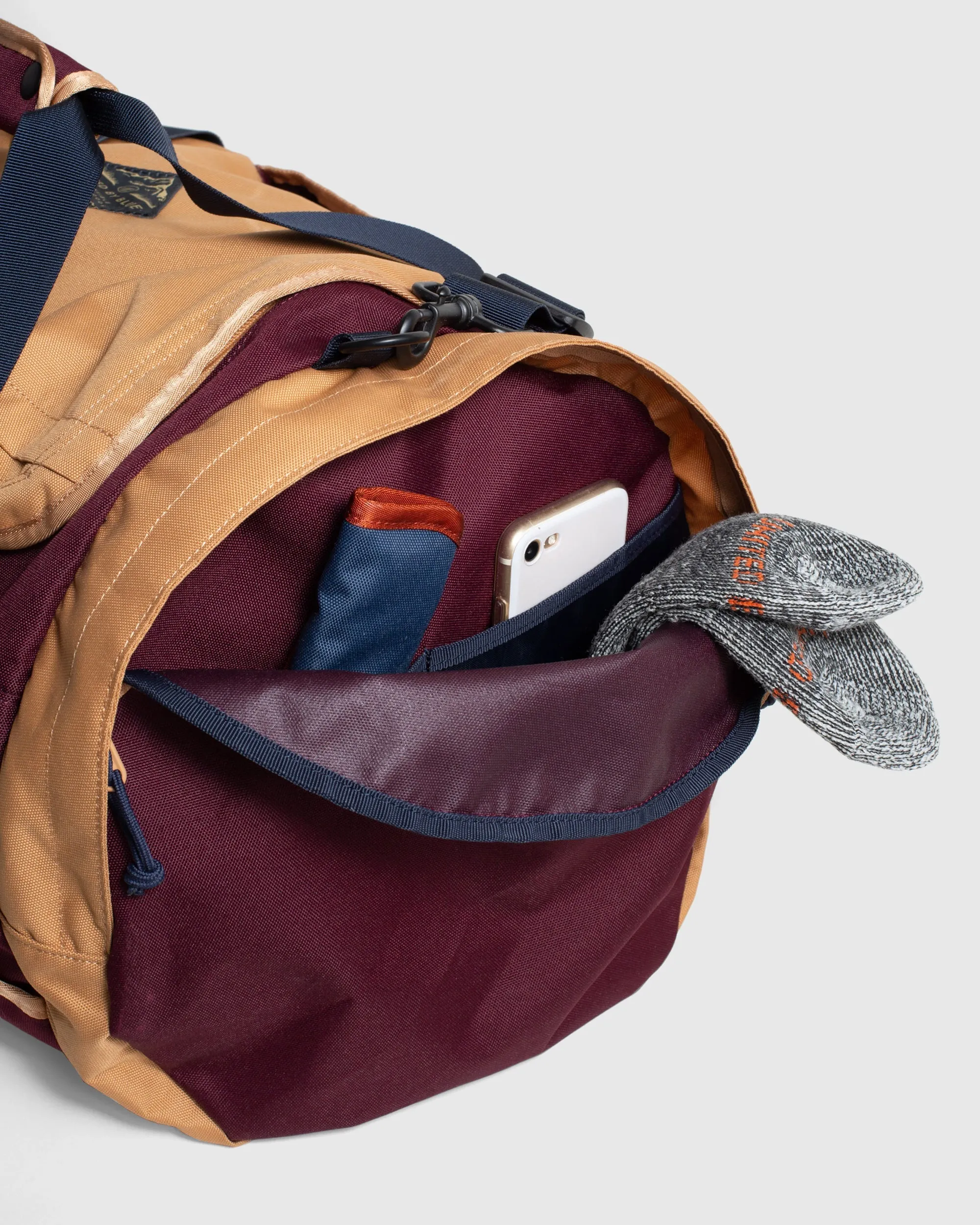 (R)evolution™ 55L Carry-On Duffle - Cocoa - Maroon