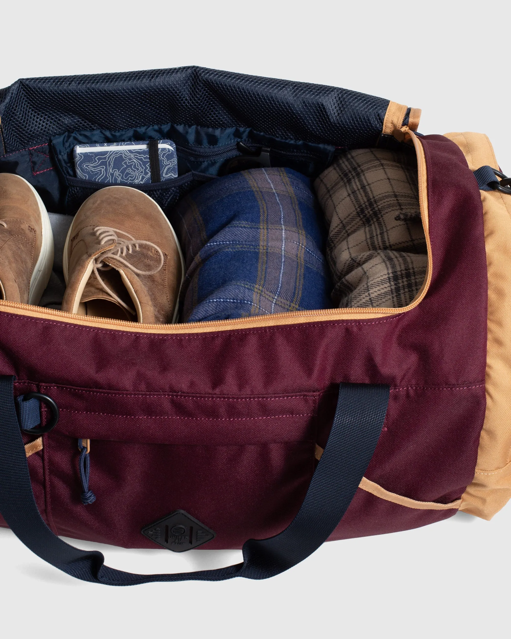 (R)evolution™ 55L Carry-On Duffle - Cocoa - Maroon
