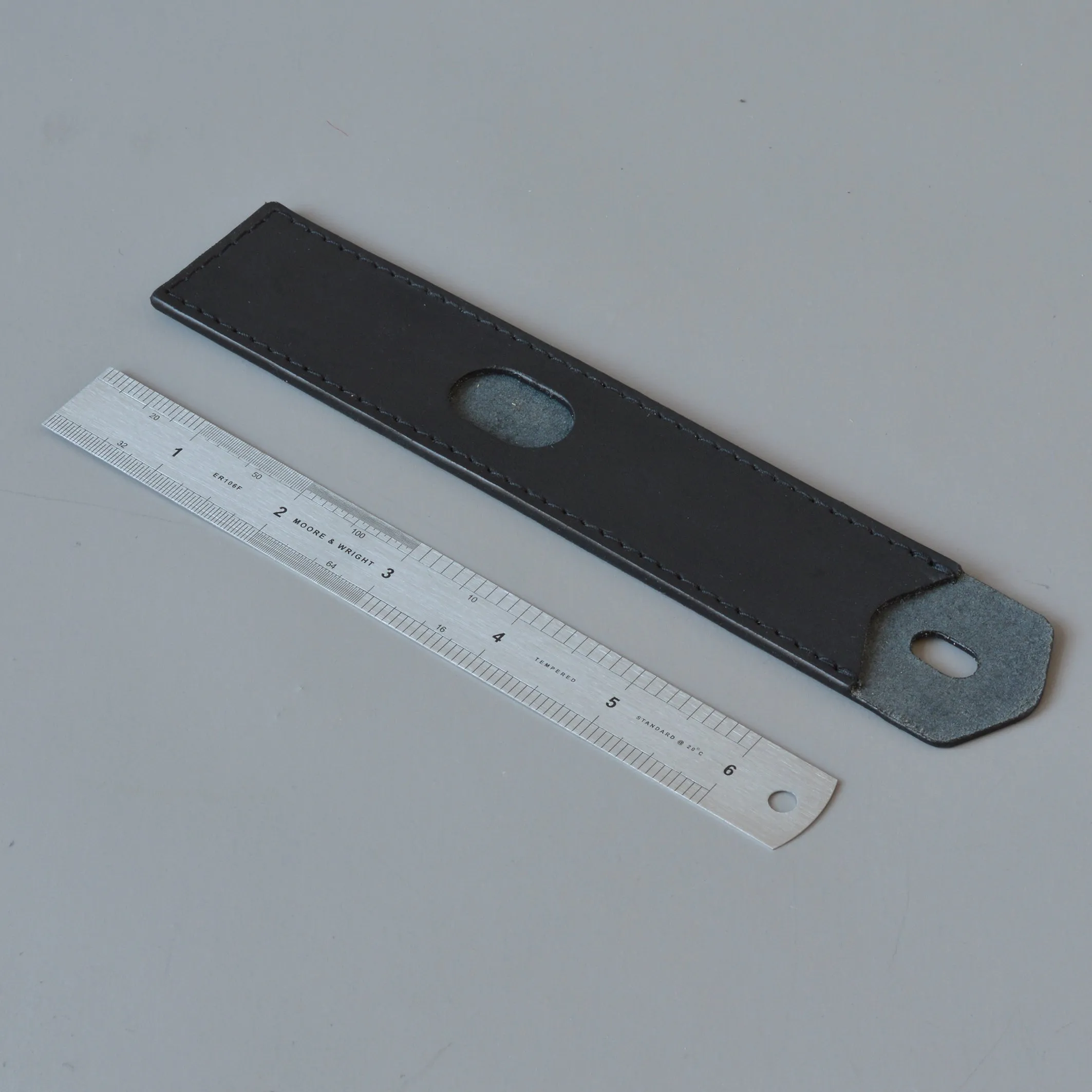 Ruler & Case. Black