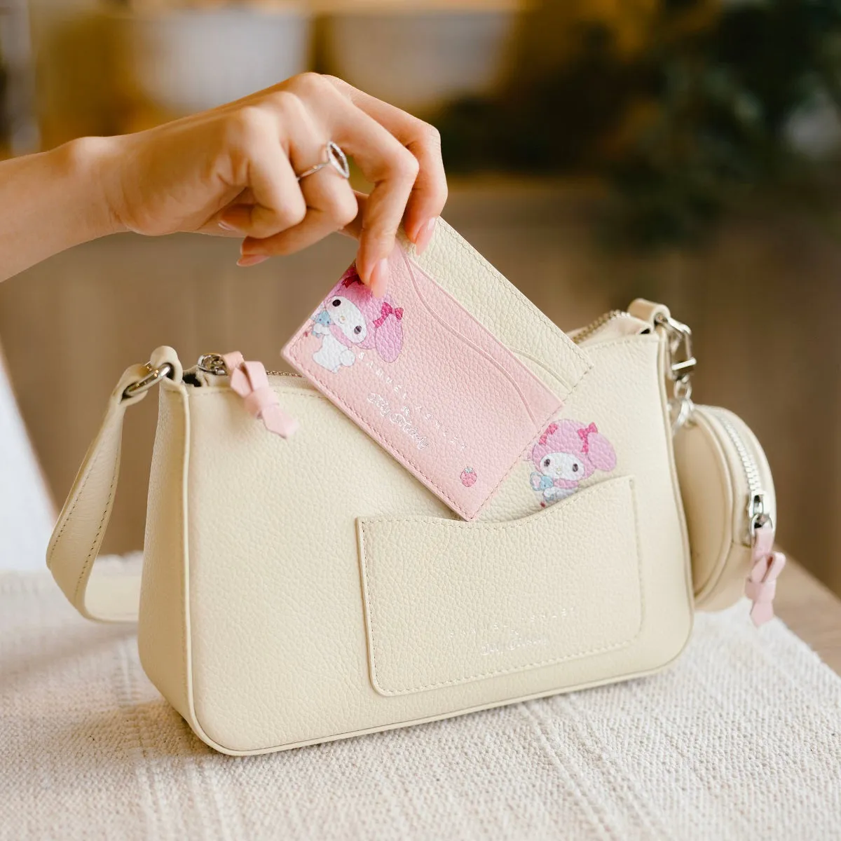 Samuel Ashley x Sanrio characters Leather Satchel Bag