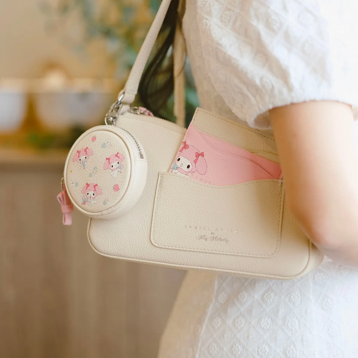 Samuel Ashley x Sanrio characters Leather Satchel Bag