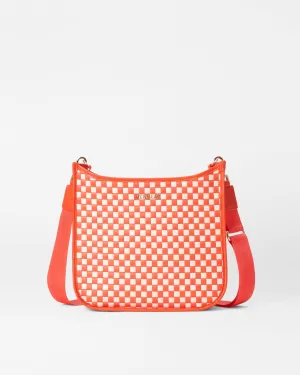 Sandshell/Poppy Woven Woven Box Crossbody