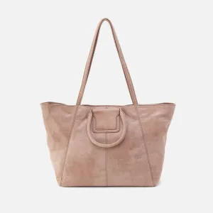 Sheila East-West Tote In Buffed Leather - Hazel