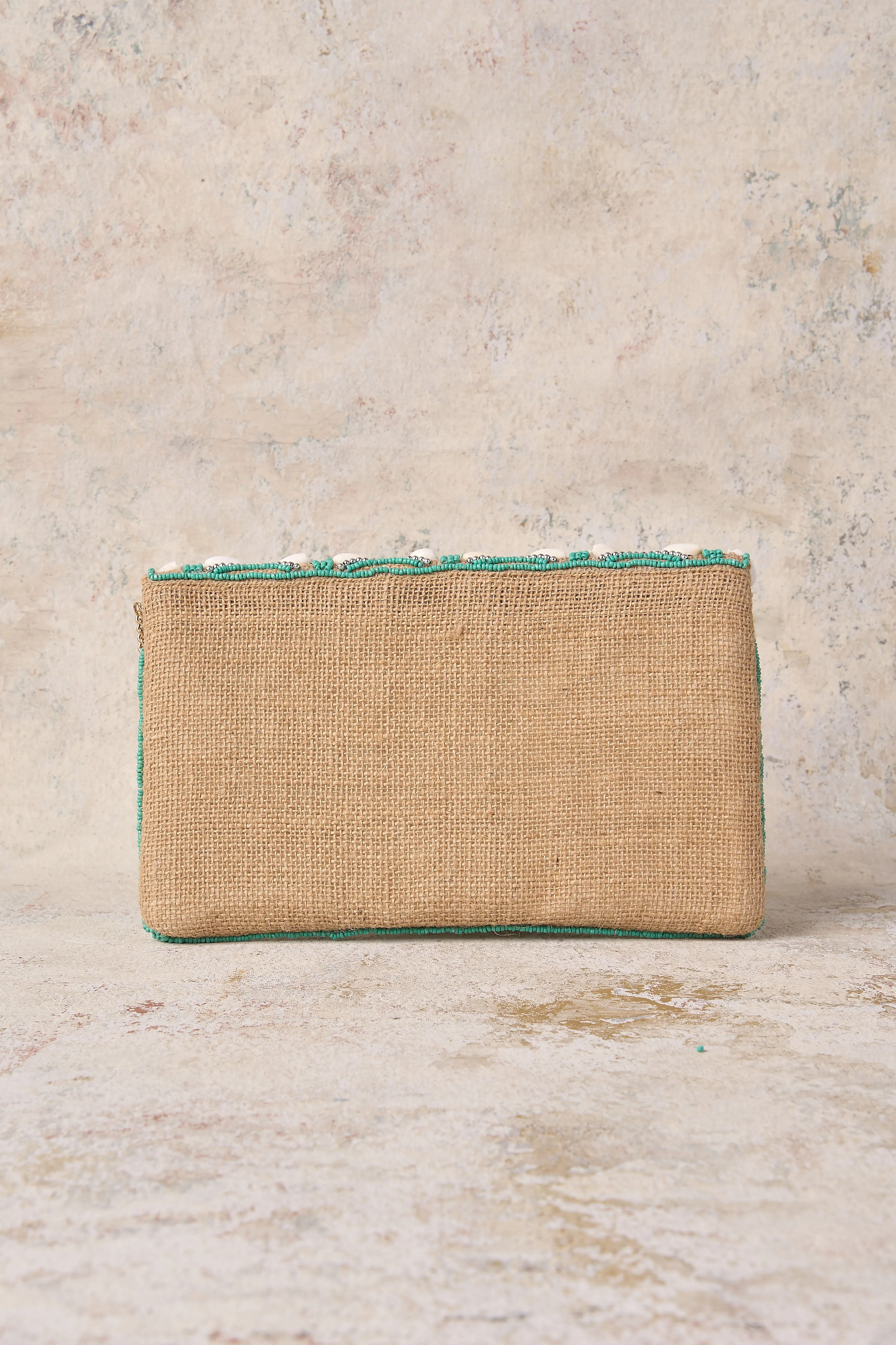 Shell Beaded Clutch - Multi