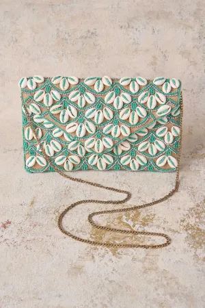 Shell Beaded Clutch - Multi