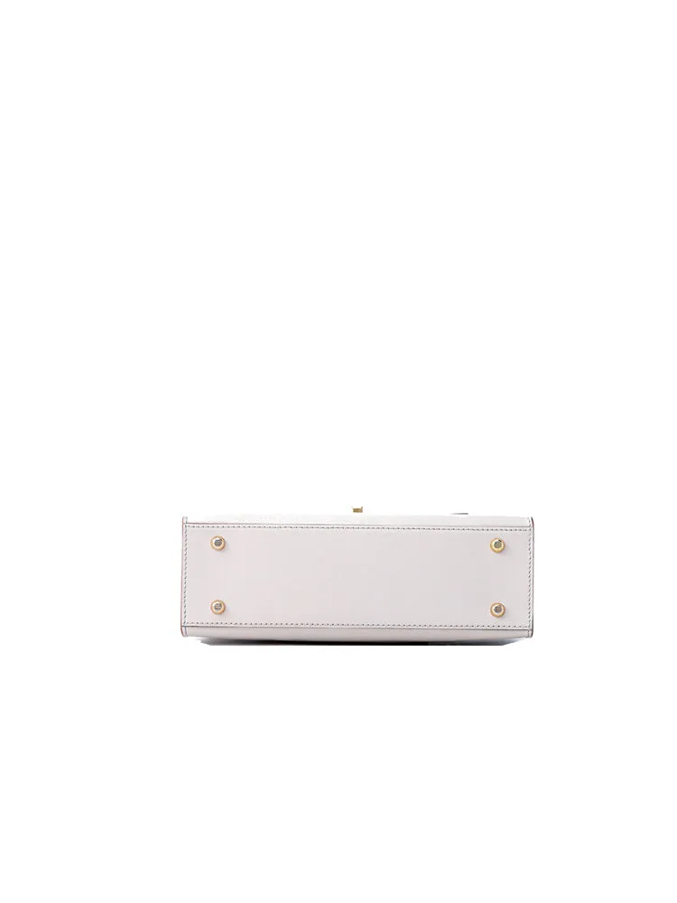 Stars Leather Top Handle Bag