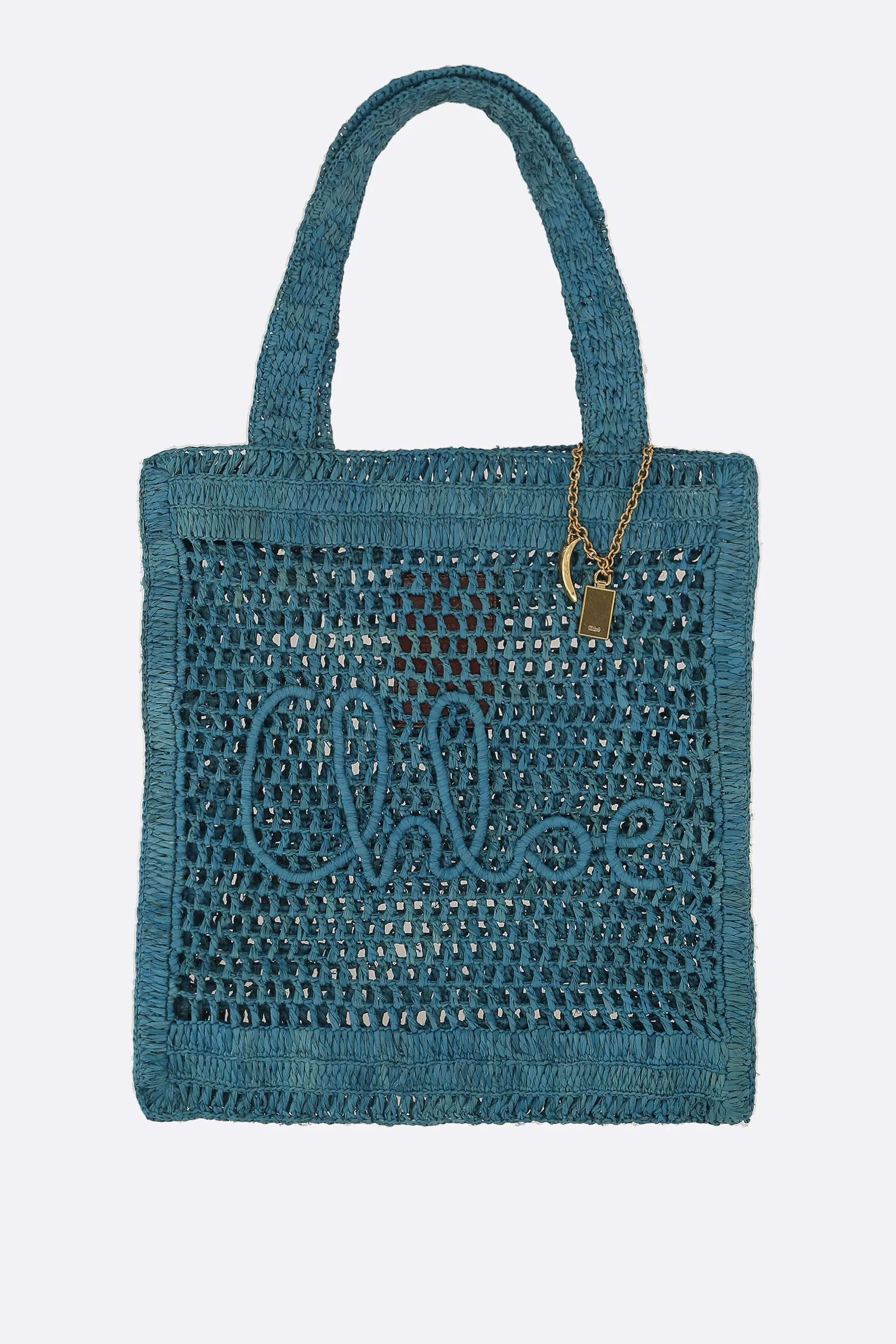 Summer Banana tote bag in raffia