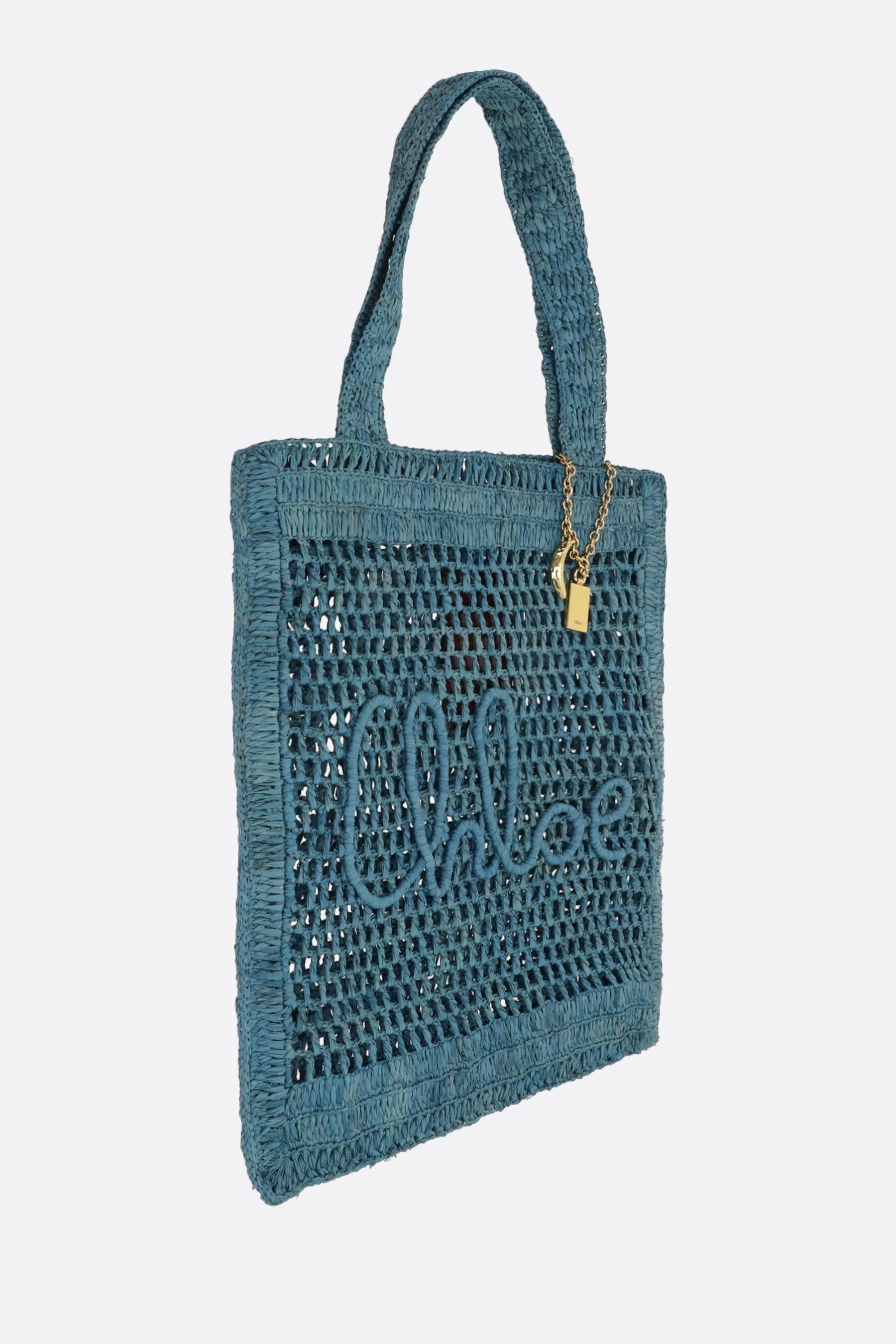 Summer Banana tote bag in raffia
