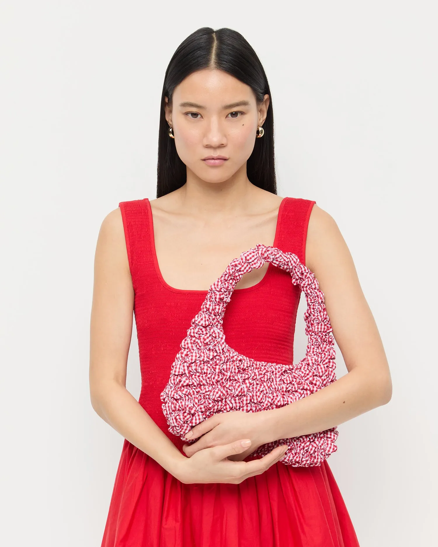 Syd Red Mini Hobo Bag