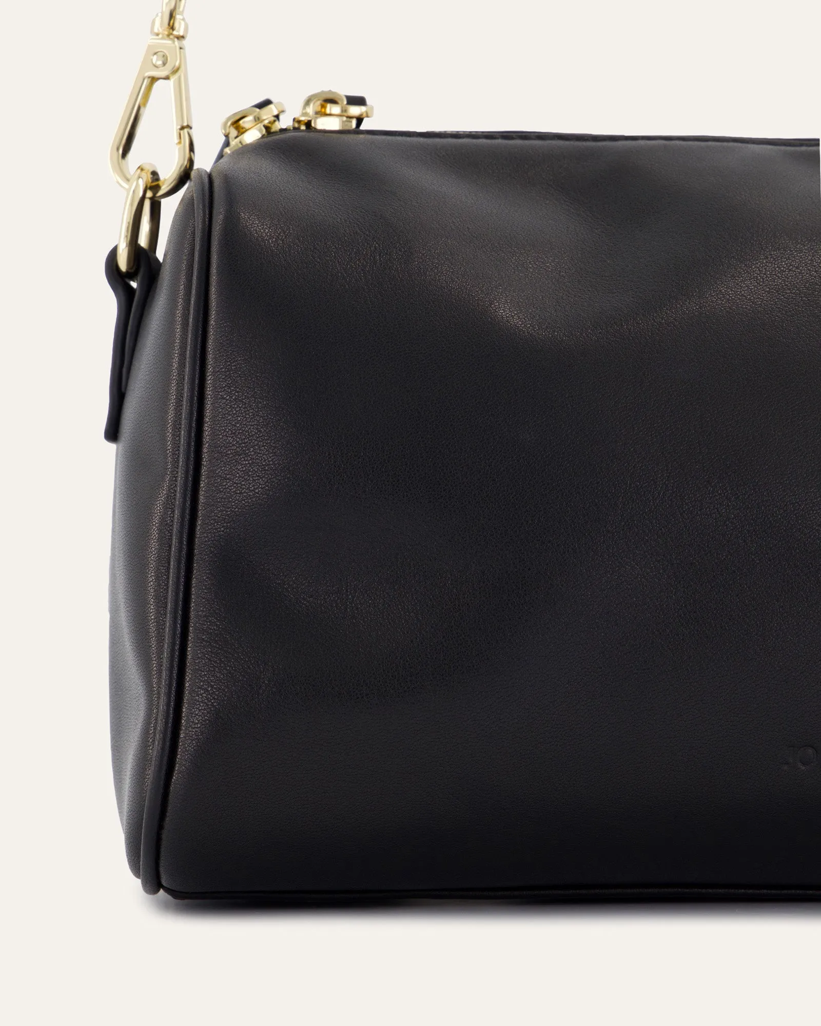 SYLVIE CROSSBODY BAG BLACK LEATHER