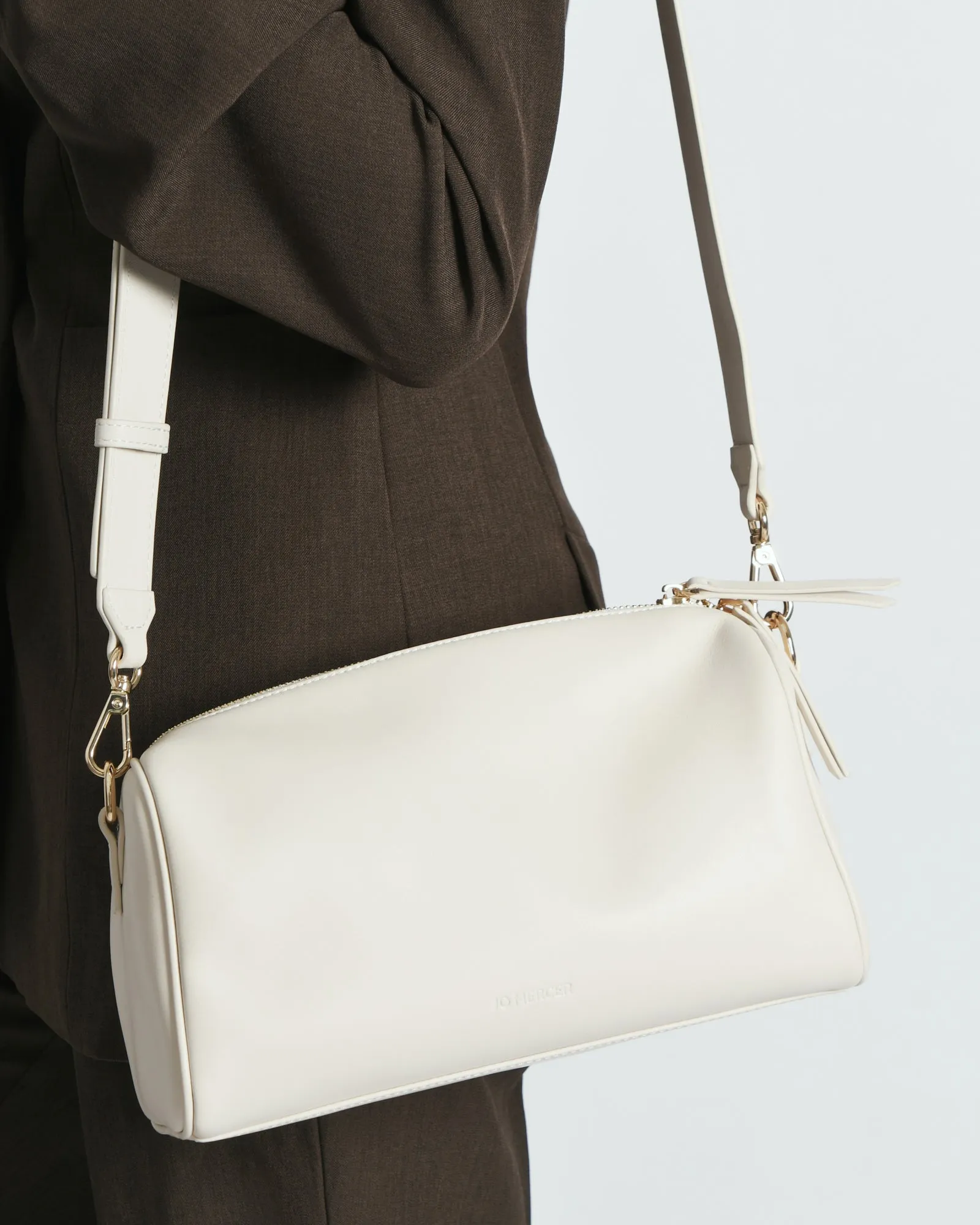 SYLVIE CROSSBODY BAG OFF WHITE LEATHER