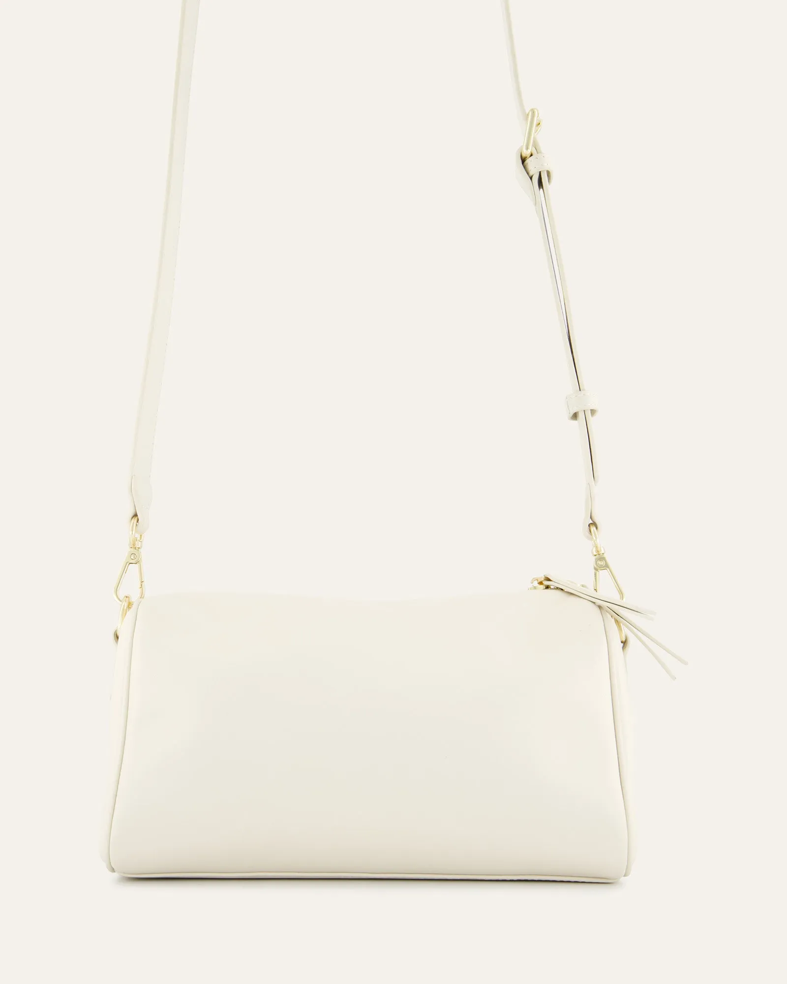 SYLVIE CROSSBODY BAG OFF WHITE LEATHER