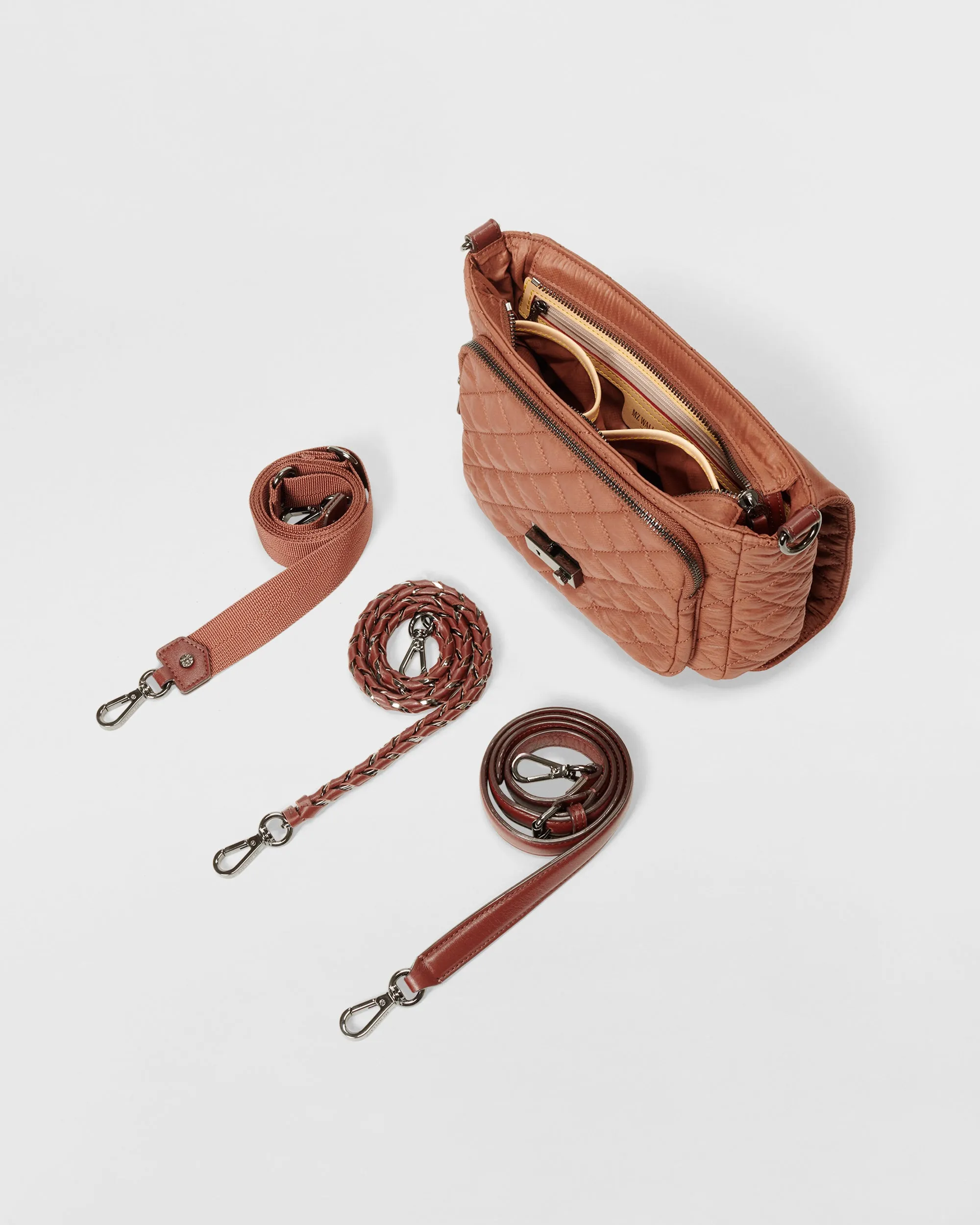 Terracotta Medium Crosby Lock Crossbody