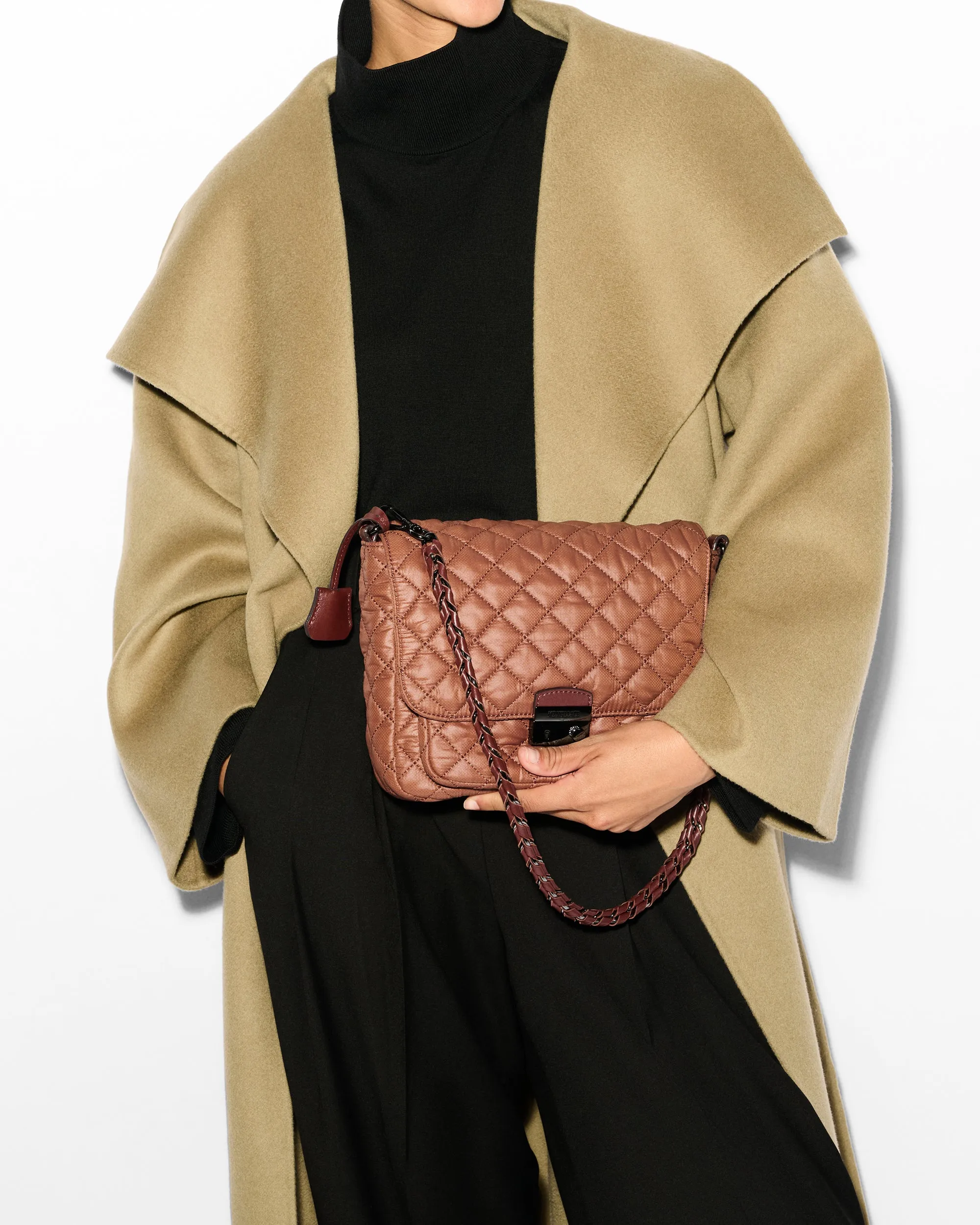 Terracotta Medium Crosby Lock Crossbody
