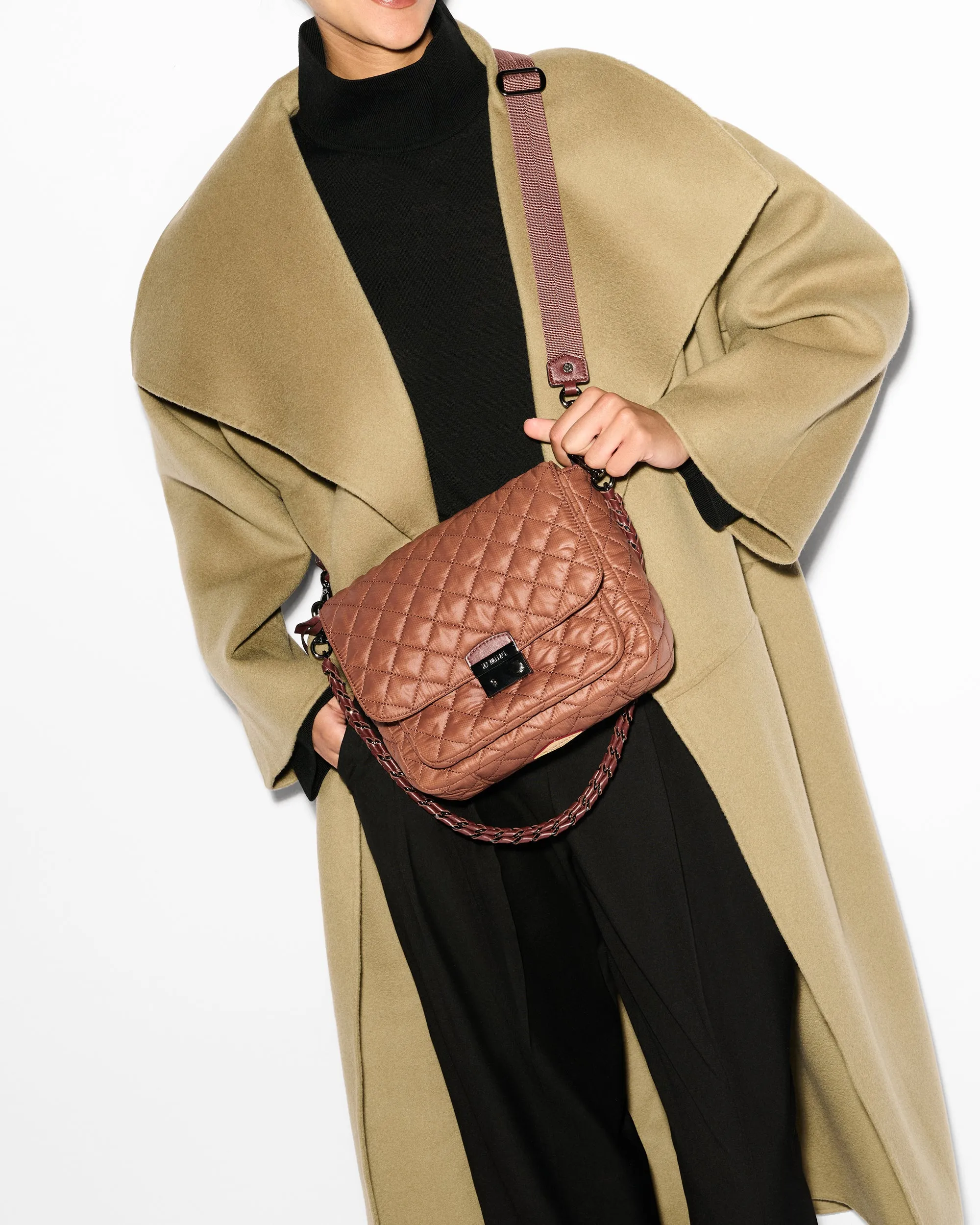 Terracotta Medium Crosby Lock Crossbody