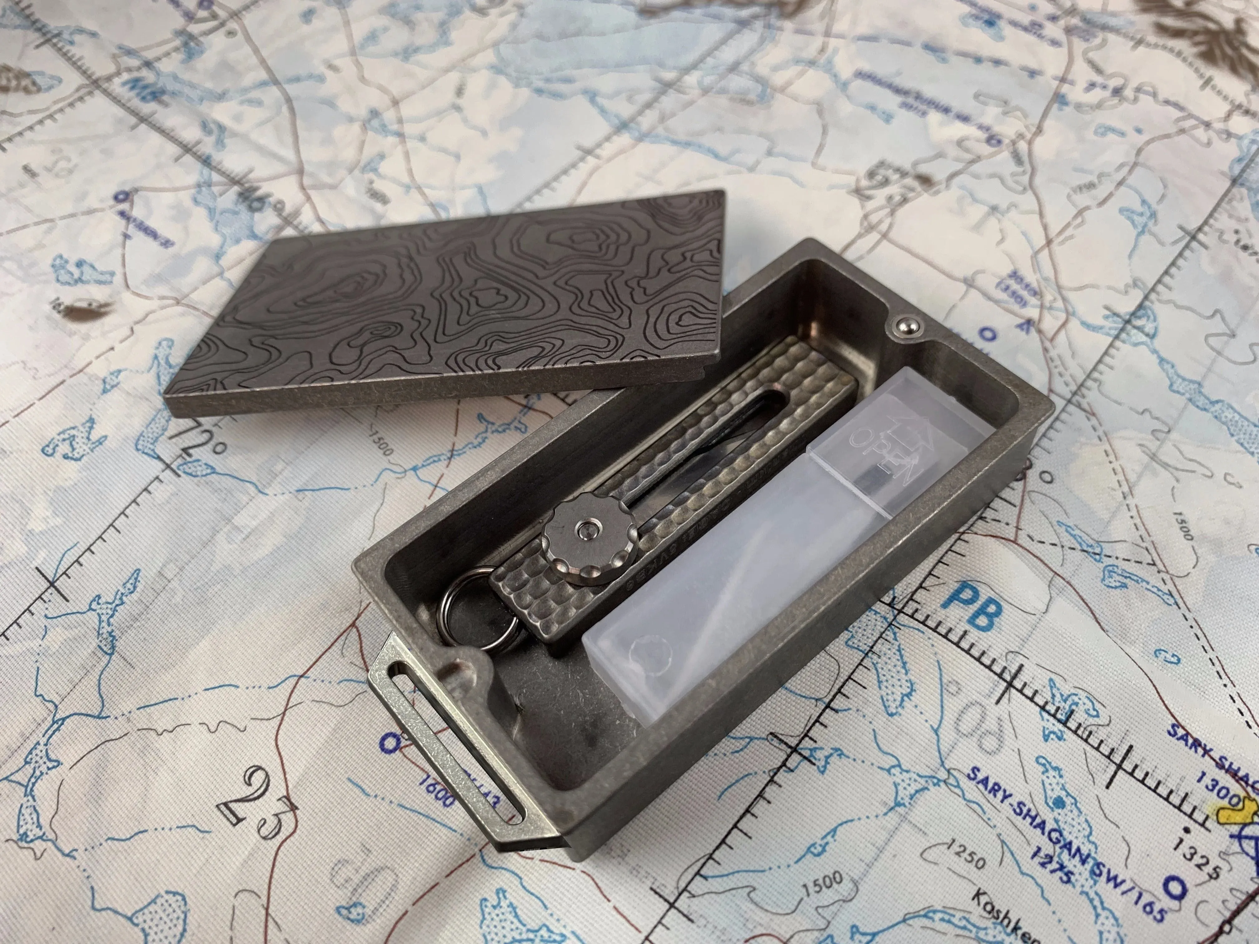 Titanium Pocket Strong Box With Loop - Gen 2