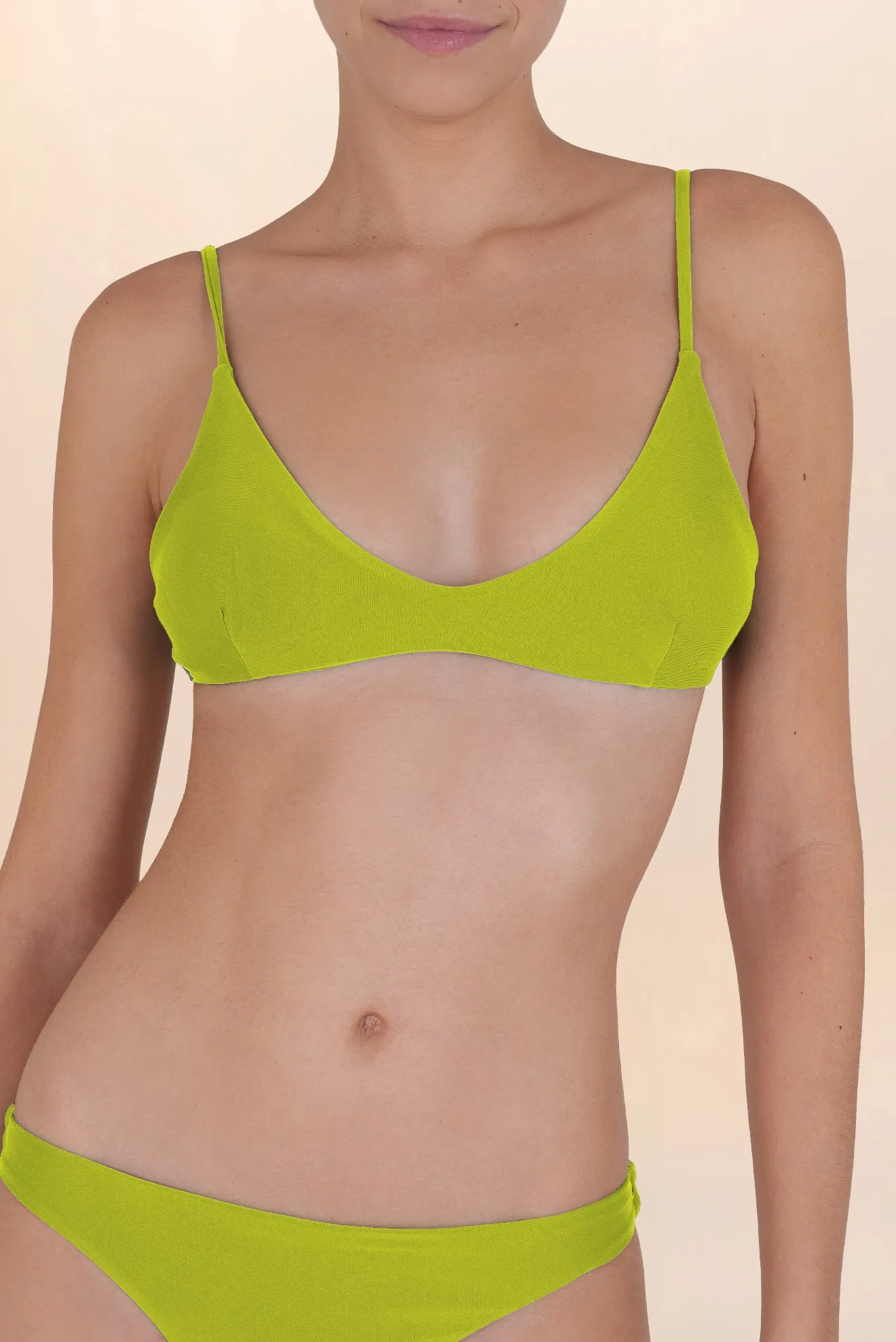 Triangle Bikini Top Joker Lime Green