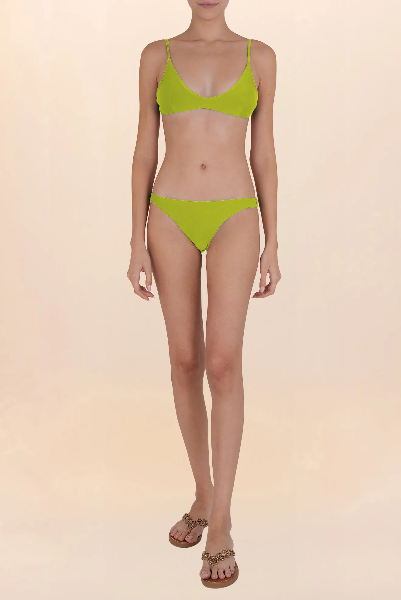 Triangle Bikini Top Joker Lime Green