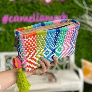 Upcycled Handwoven Crossbody Convertible - April