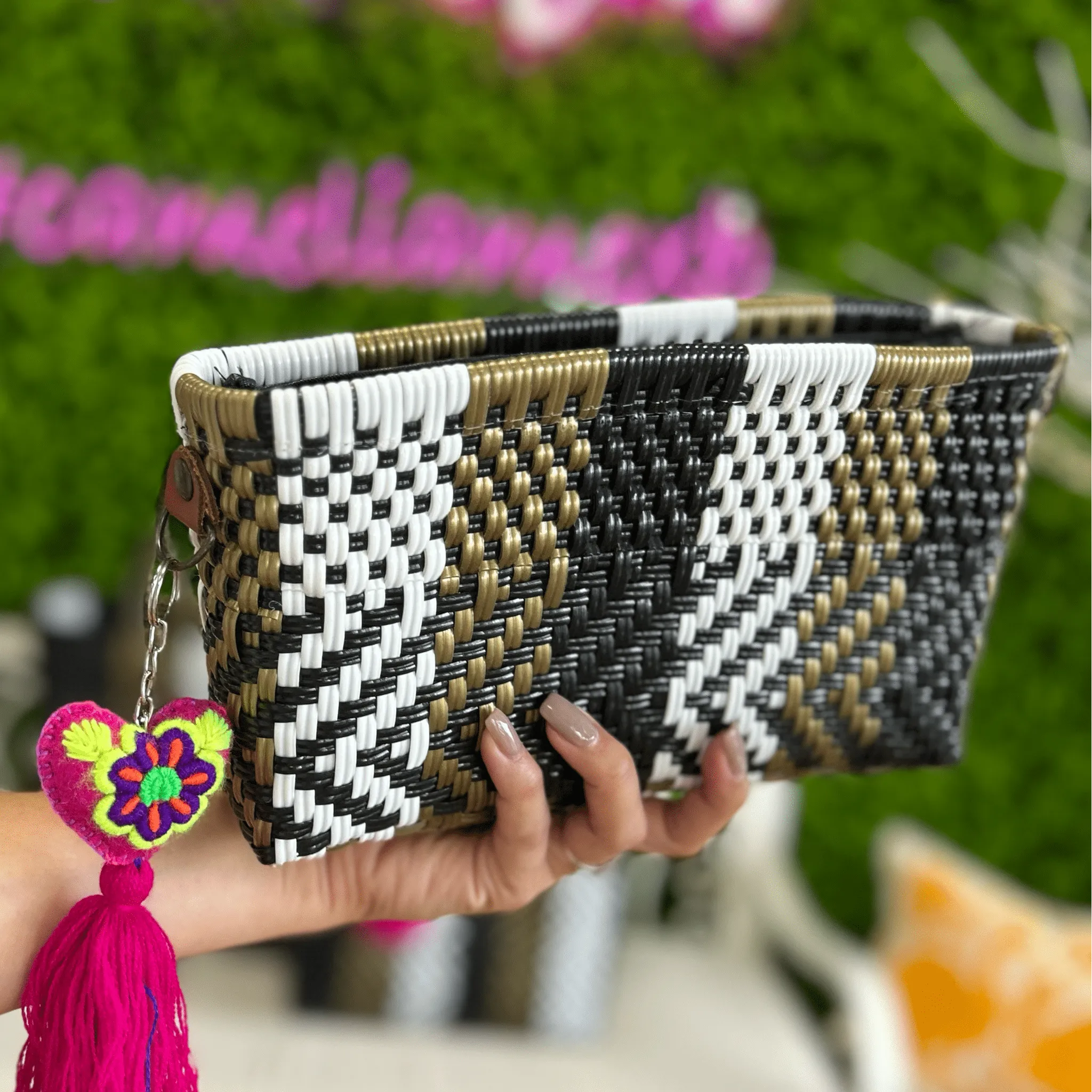 Upcycled Handwoven Crossbody Convertible -  Espresso