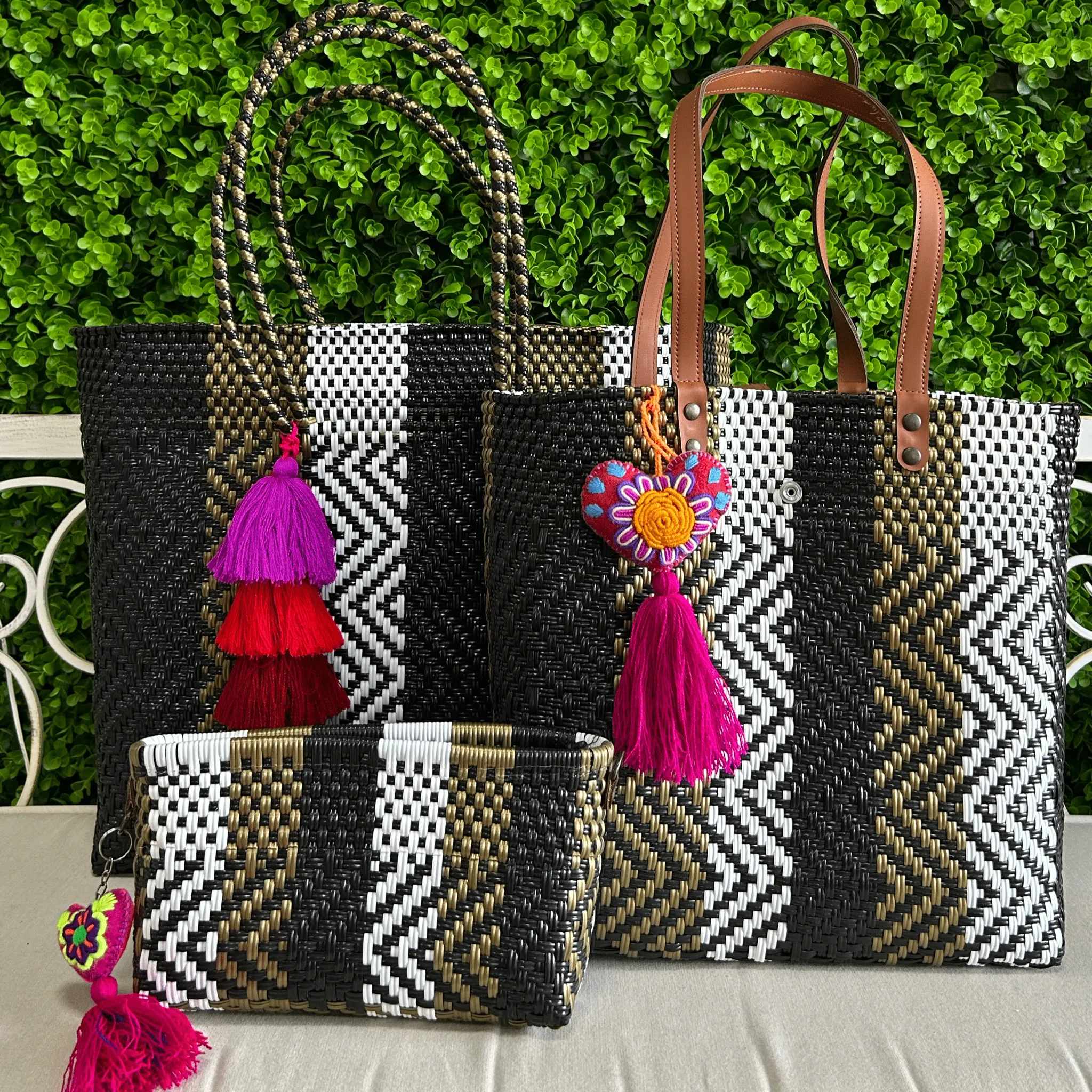 Upcycled Handwoven Crossbody Convertible -  Espresso