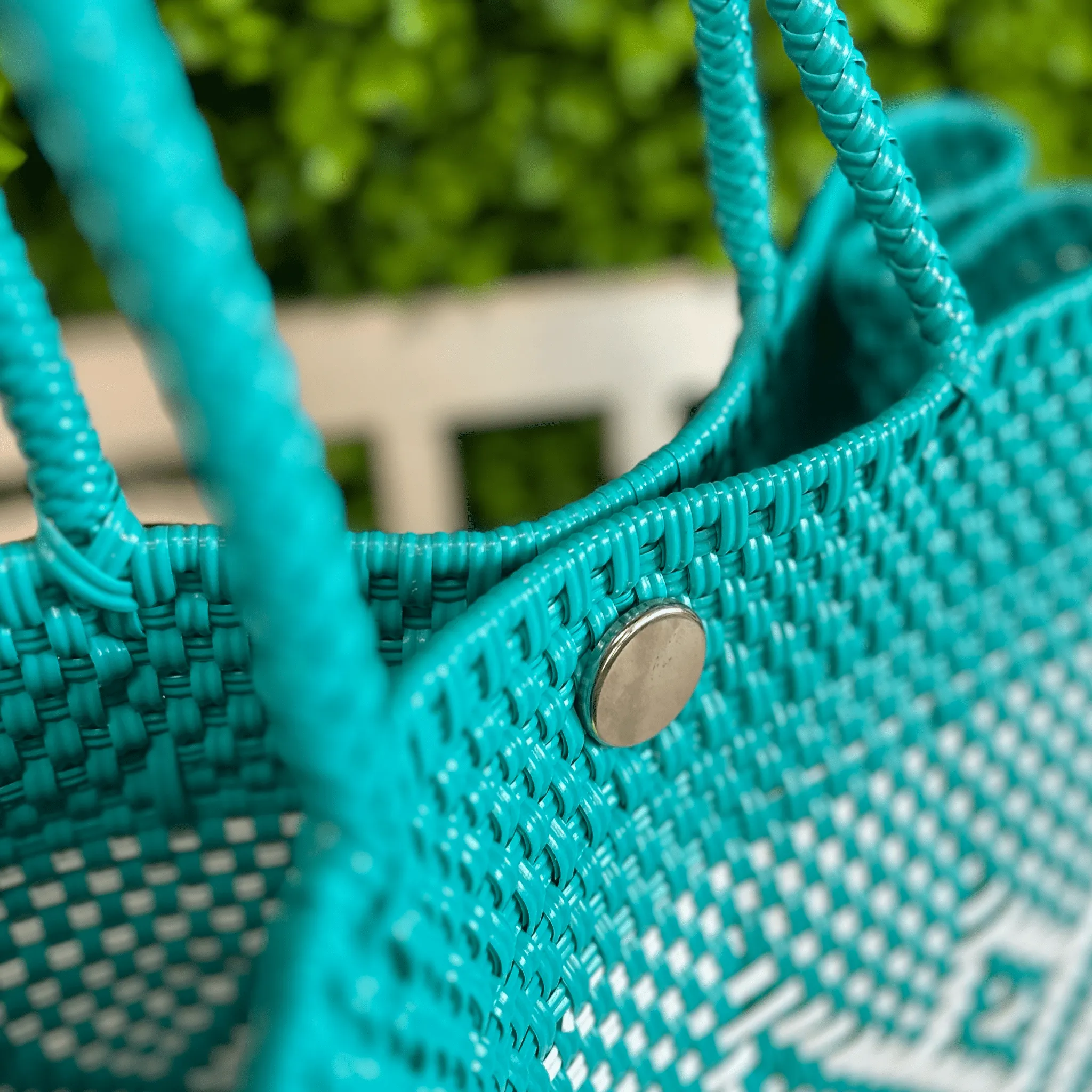 Upcycled Handwoven MD Convertible Tote - Cotton Candy